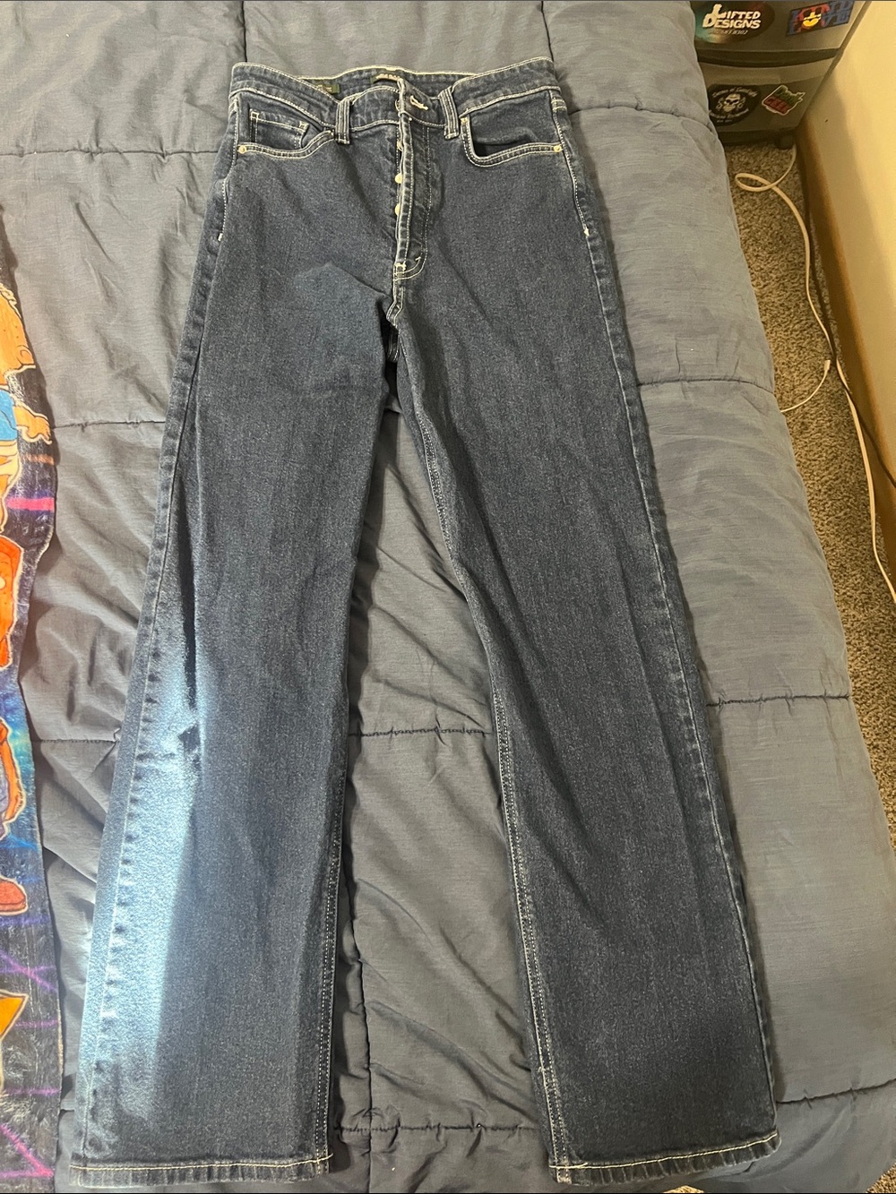 wild fable women’s Dark Blue Wide-Leg Jeans